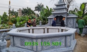 Mộ bát giác bằng đá xanh bán Lâm Đồng