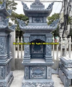 mộ đá 2 mái bằng đá xanh đẹp bán tại Bà Rịa Vũng Tàu
