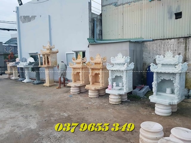 09 mẫu bàn thờ thần tài bằng đá bán Long An