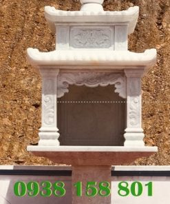 mẫu bàn thờ thiên có mái bằng đá bán Khánh Hòa