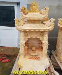 Mẫu bàn thờ ông địa thần tài bằng đá bán tại Long An