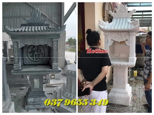 Mẫu cây hương thờ bằng đá mỹ nghệ bán Phú Yên