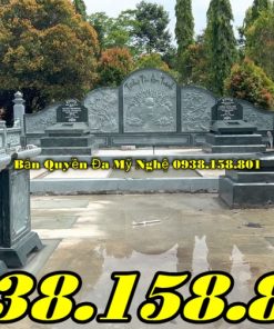Mẫu lăng mộ đá xanh đẹp bán tại Quảng Ngãi - Quảng Trị