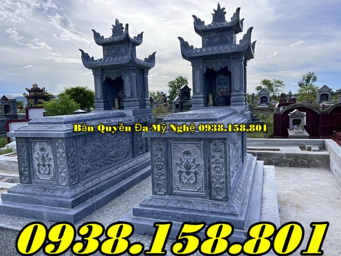 Cấu trúc ngôi mộ đá hoa văn hoa sen