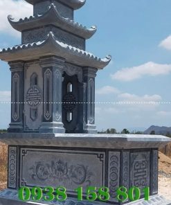 Mẫu mộ 3 mái đá xanh bán Bình Định 