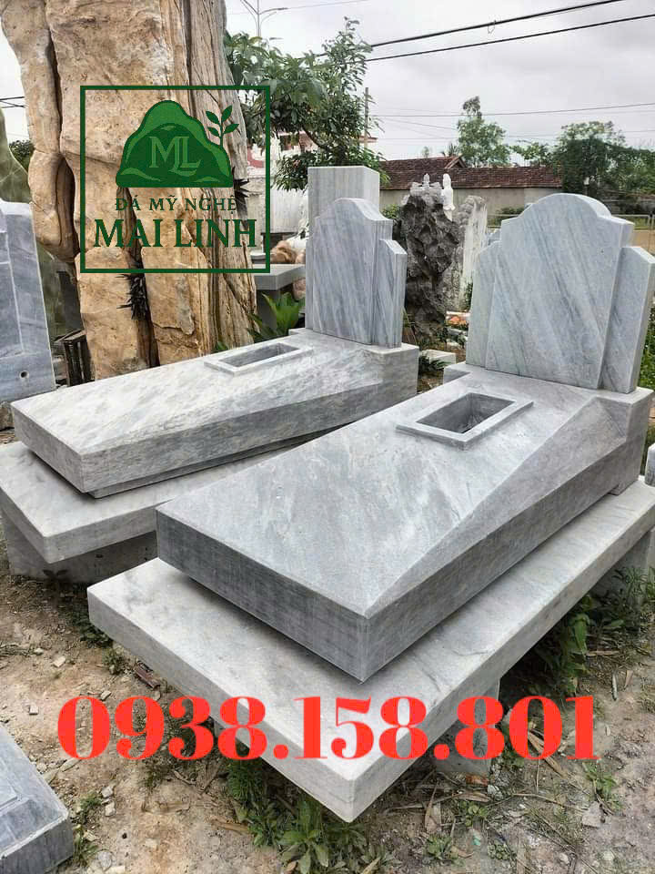 Làm mộ bằng đá trắng
