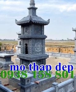 Làm mộ tháp đá vuông - bát giác tại Quảng Ninh