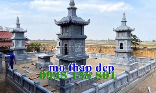 Làm mộ tháp đá vuông - bát giác tại Quảng Ninh