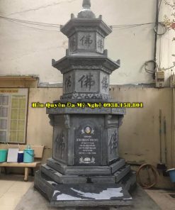 Mẫu mộ tháp đá mỹ nghệ 3 tầng tại Bình Phước