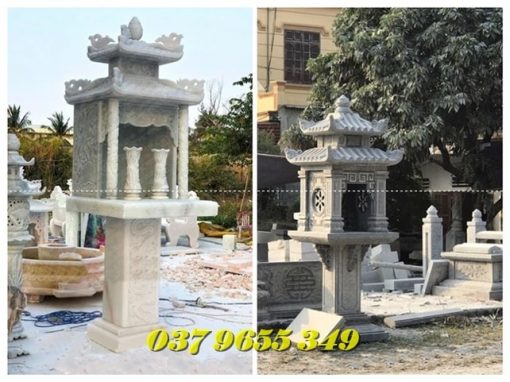 Miếu thờ để tro cốt bằng đá ở Bình Dương - miếu thờ thổ thần