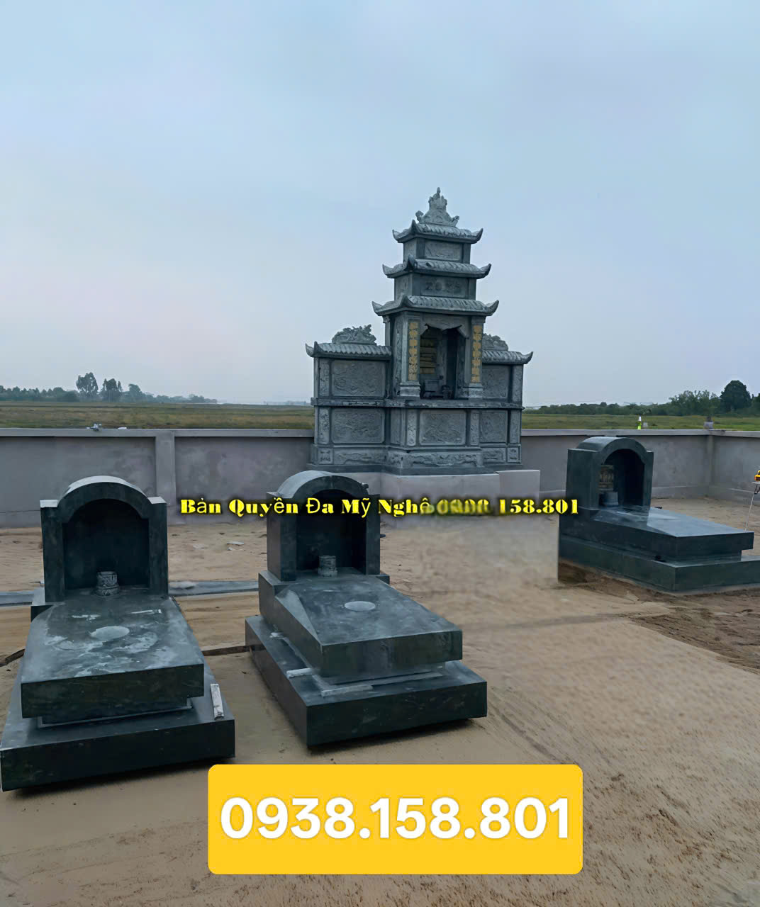 Làm mộ tam cấp bằng đá tại Phường Đông Hòa - Phú Yên