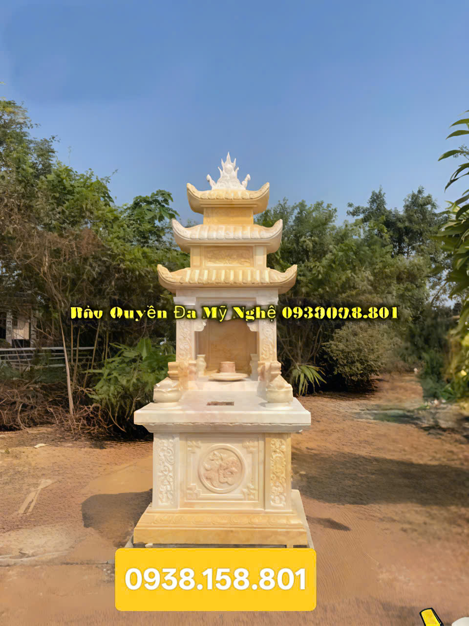 Loại mộ bằng đá vàng nguyên khối