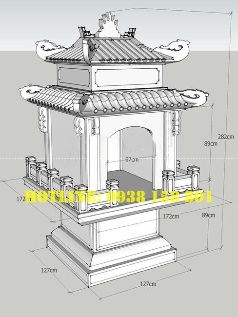 Cần Thơ - Bán miếu thờ thần linh đá đẹp giá rẻ