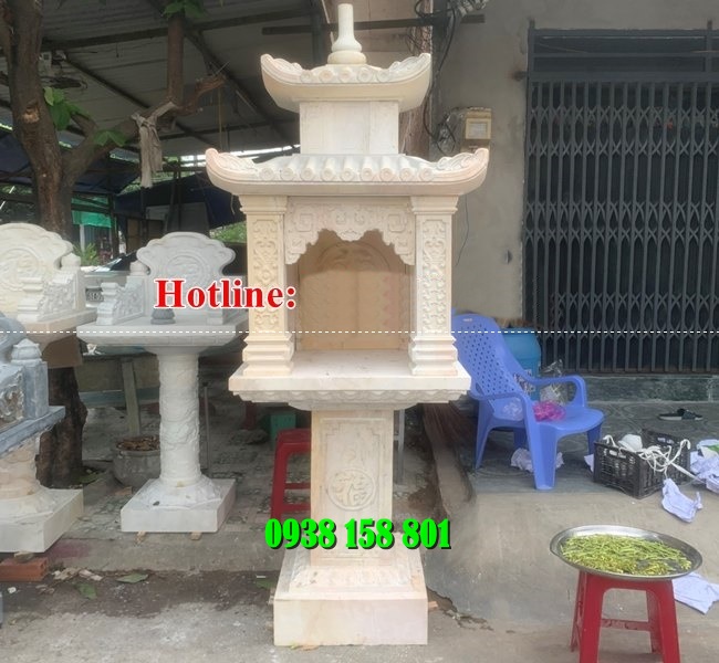 Vĩnh Long những mẫu am thờ ngoài trời - thờ tro cốt đá khối