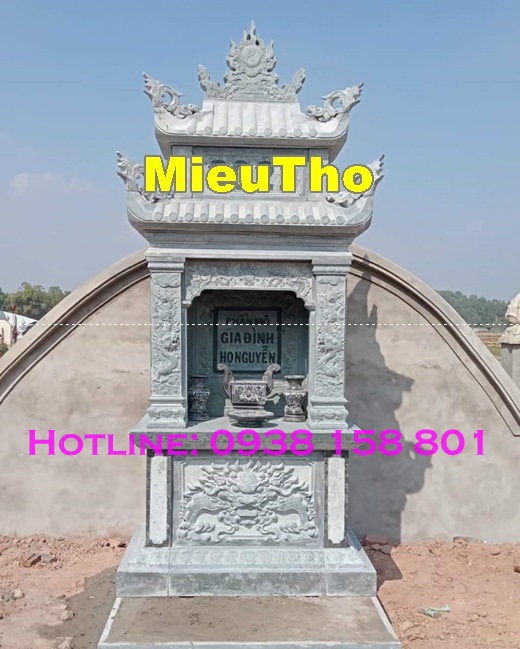 Tiền Giang những mẫu am thờ ngoài trời - thờ tro cốt đá khối