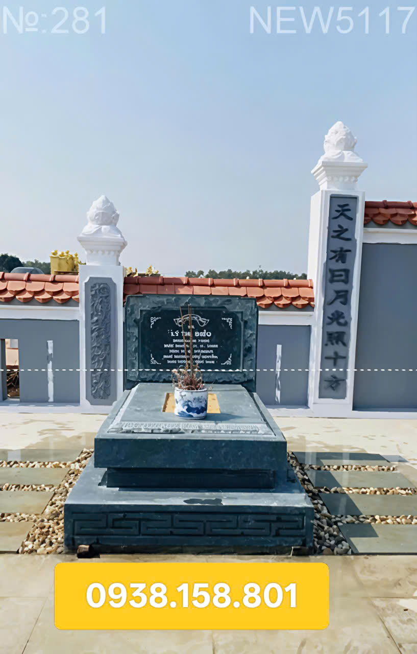 Mẫu mộ tam cấp bằng đá bán tại Hồ Chí Minh 2