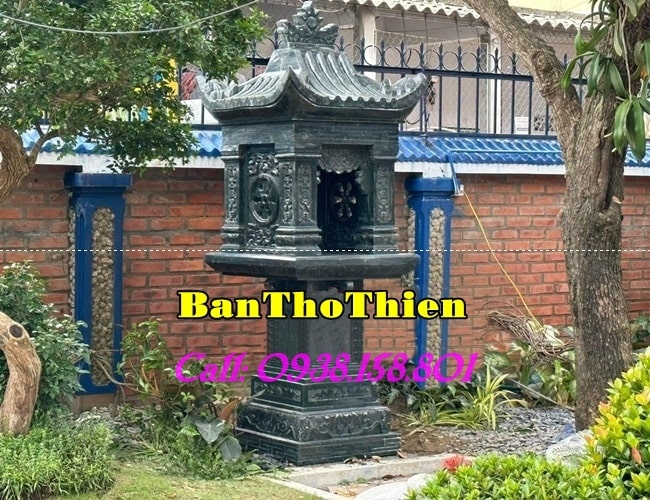 Giá bán mẫu cây hương thờ thần linh- Thổ Công - Thổ Địa - Ông Thiên với kích thước 51cm, 69cm, 81cm bằng đá khối tại Thanh Hóa