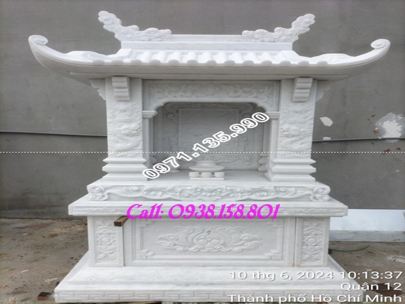 Giá bán mẫu cây hương thờ thần linh- Thổ Công - Thổ Địa - Ông Thiên với kích thước 51cm, 69cm, 81cm bằng đá khối tại Thanh Hóa