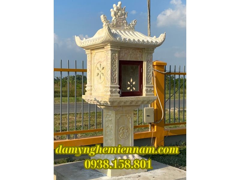 Giá bán mẫu cây hương thờ thần linh- Thổ Công - Thổ Địa - Ông Thiên với kích thước 51cm, 69cm, 81cm bằng đá khối tại Thanh Hóa