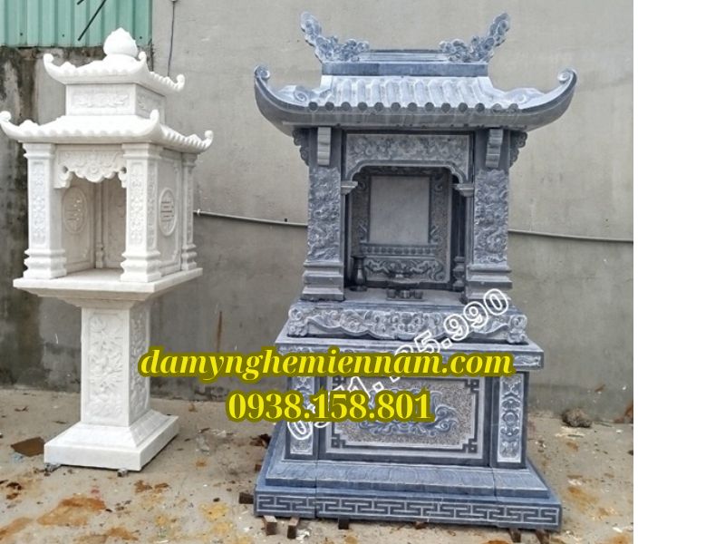 Giá bán mẫu cây hương thờ thần linh- Thổ Công - Thổ Địa - Ông Thiên với kích thước 51cm, 69cm, 81cm bằng đá khối tại Huế