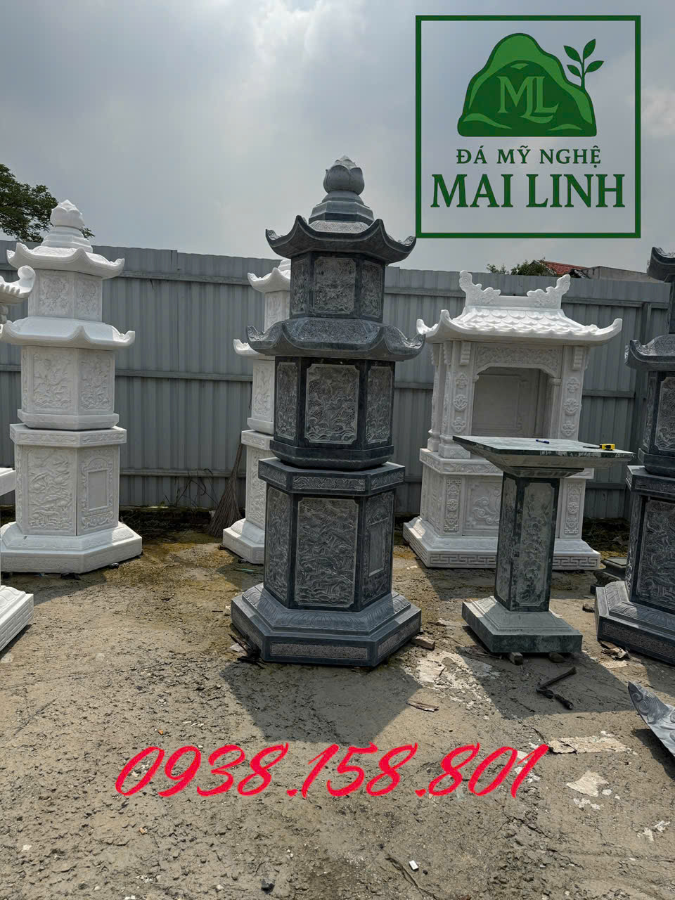 Tháp mộ đá loại nhỏ - tháp lục giác