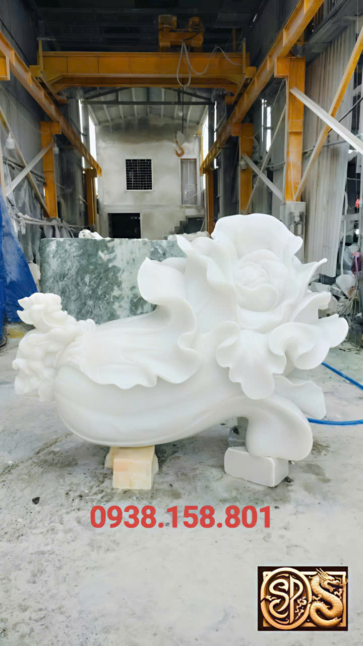 Mẫu tượng bắp cải đá trắng